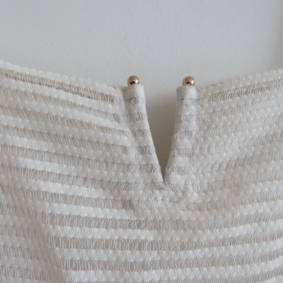 GOOD AMERICAN Sheer Mesh Midi Dress in Netural Ivory - GA Size 6 / 3XL NWT - Picture 4 of 14